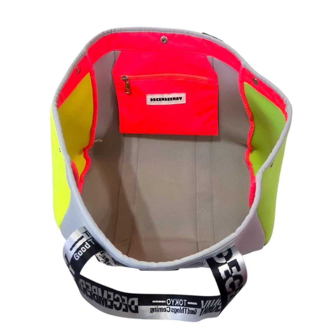 【新品】DECEMBERMAY 　ゴルフ　トートバッグ　グレー　ポップ　大容量