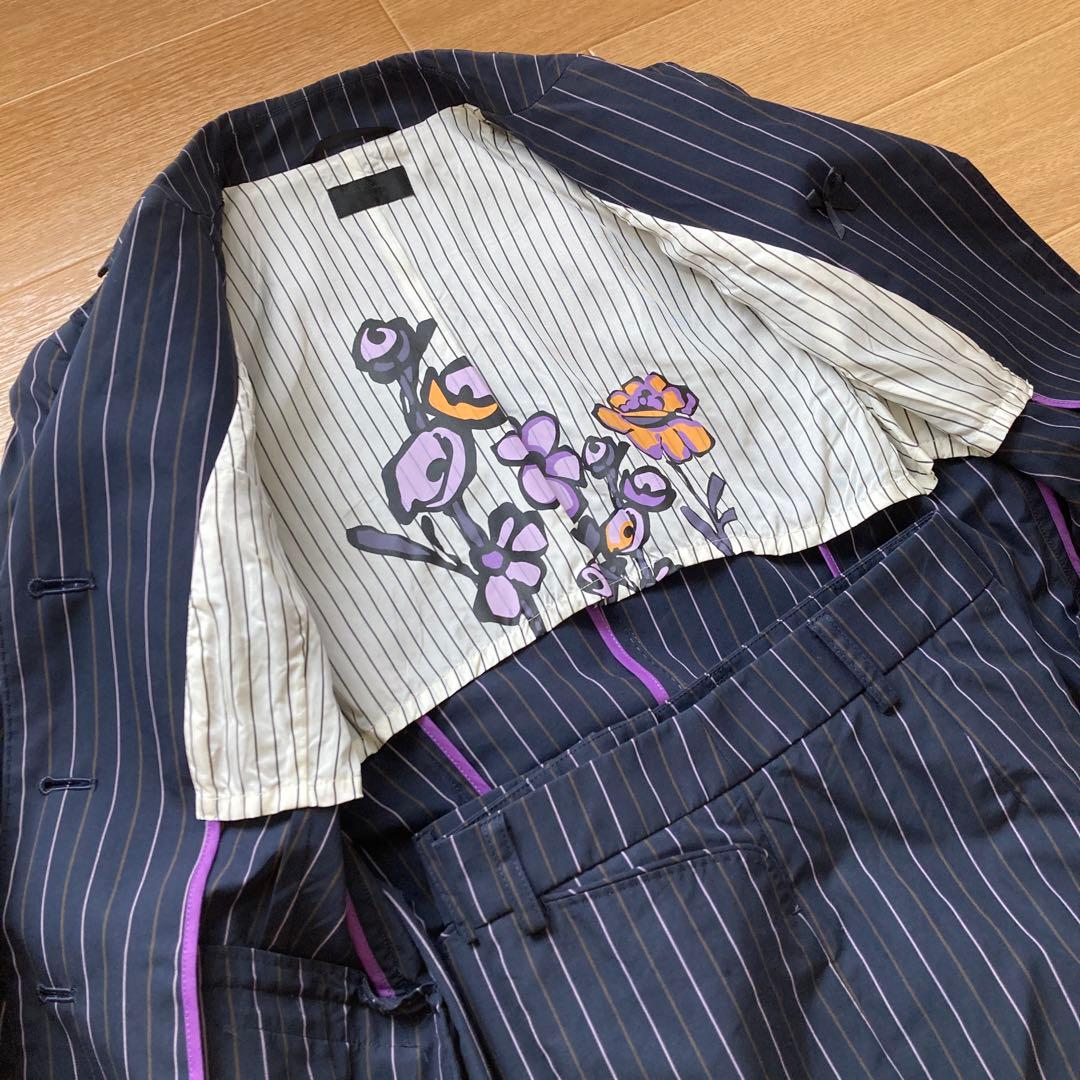 Paul Smith BLACK レディース スーツ ストライプ ネイビー 40