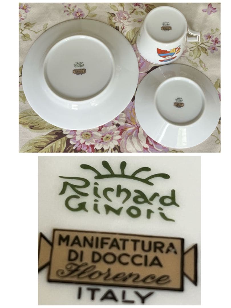 【希少品】リチャードジノリ★タロットシリーズ　金貨★トリオ