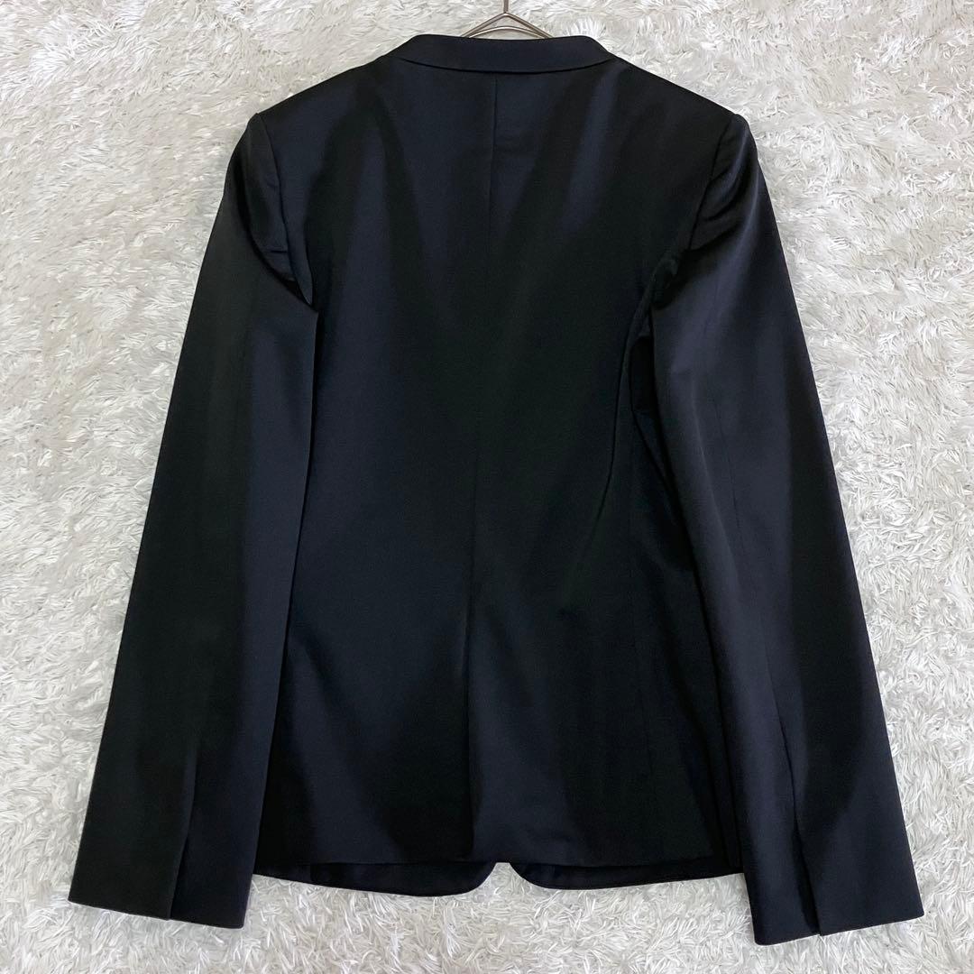 新品 未使用 プラステ ノーカラージャケット パンツスーツ セットアップ 黒