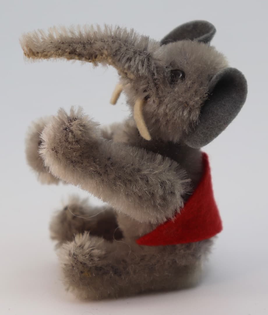 Schuco 1959年製 7325-Elefant 9cm グレーぬいぐるみ象