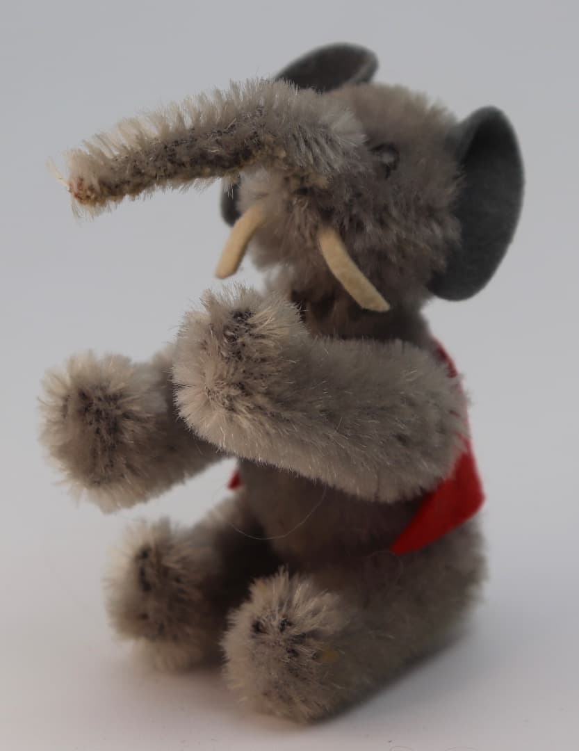 Schuco 1959年製 7325-Elefant 9cm グレーぬいぐるみ象