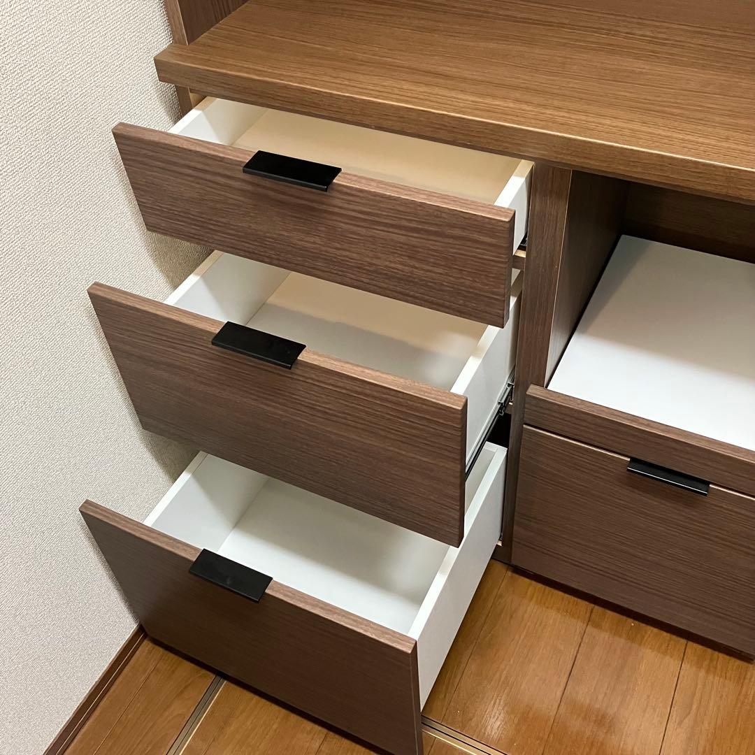 ニトリ キッチンボード食器棚 エトナ ミドルブラウン 送料込み即日発送