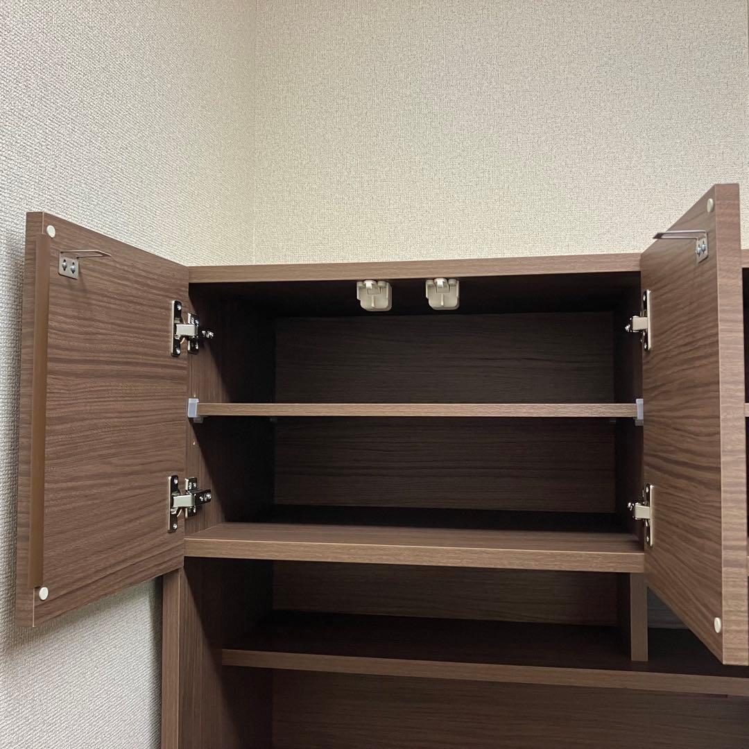 ニトリ キッチンボード食器棚 エトナ ミドルブラウン 送料込み即日発送