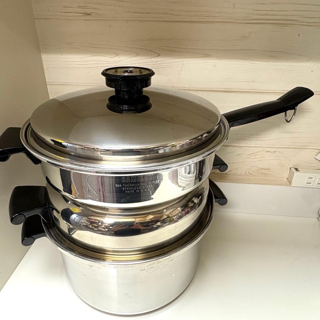 【レア】Camelot temp tone 両手鍋・フライパンセット 24cm