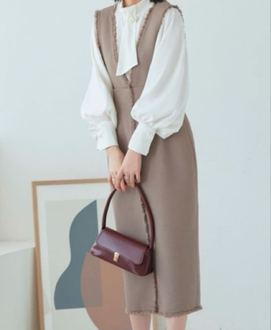 【セット】入園入学などに　ブラウス＆ツイードジャンパースカート M