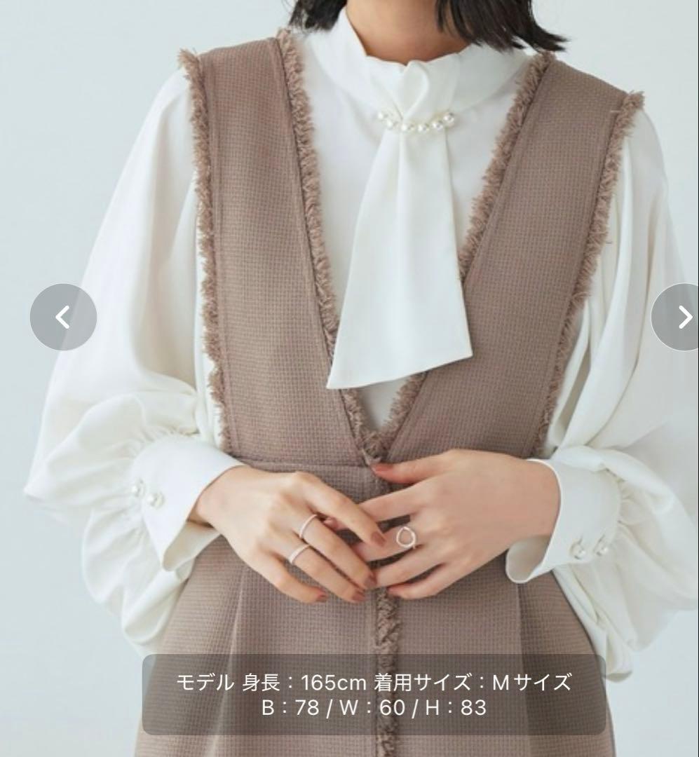 【セット】入園入学などに　ブラウス＆ツイードジャンパースカート M