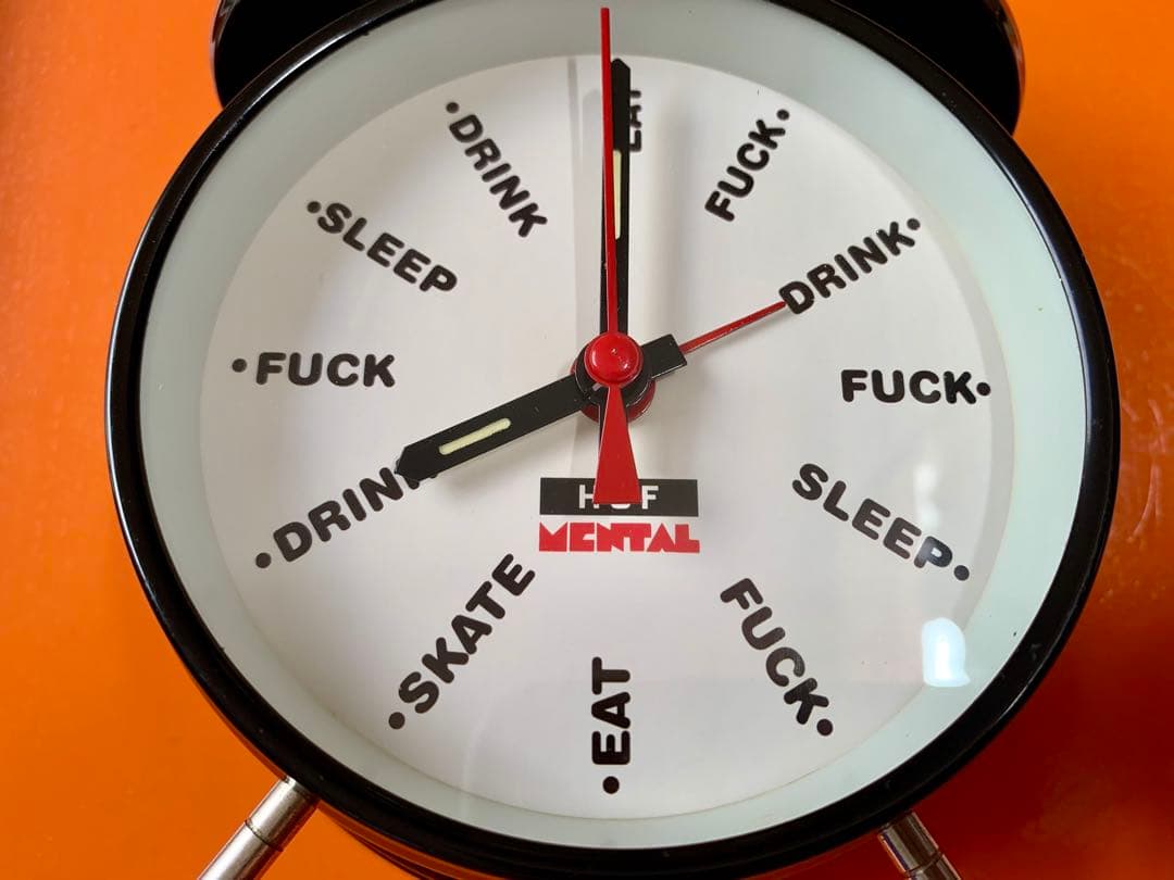 ☆【限定】HUF × SKATE MENTAL ALARM CLOCK