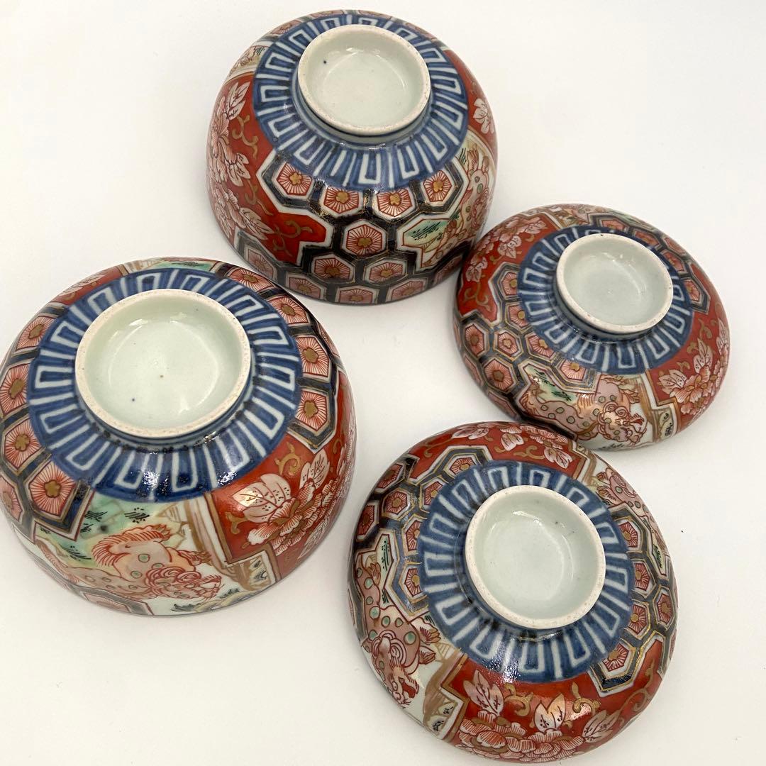 大聖寺伊万里 加賀 蓋付碗 蓋碗 煮物碗 2客 アンティーク 料亭 割烹 懐石