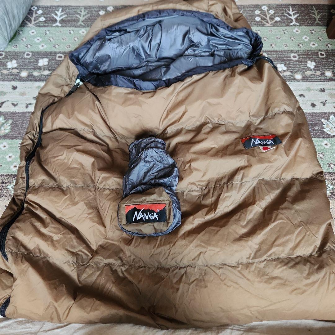 美品！新品同様！小屋泊1回のみ使用！NANGA12 ブラウン寝袋