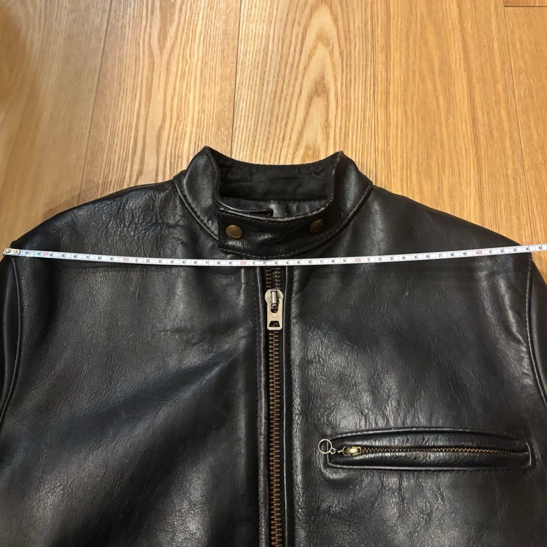 希少！vanson バンソン シングルライダース レザージャケット 黒 40
