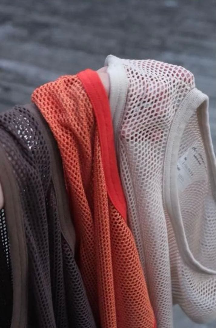 k*6様 Mesh Tank Top blackbird