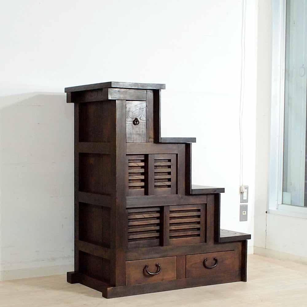 ジャパンヴィンテージ 階段箪笥 古家具 古民家 ZR24361