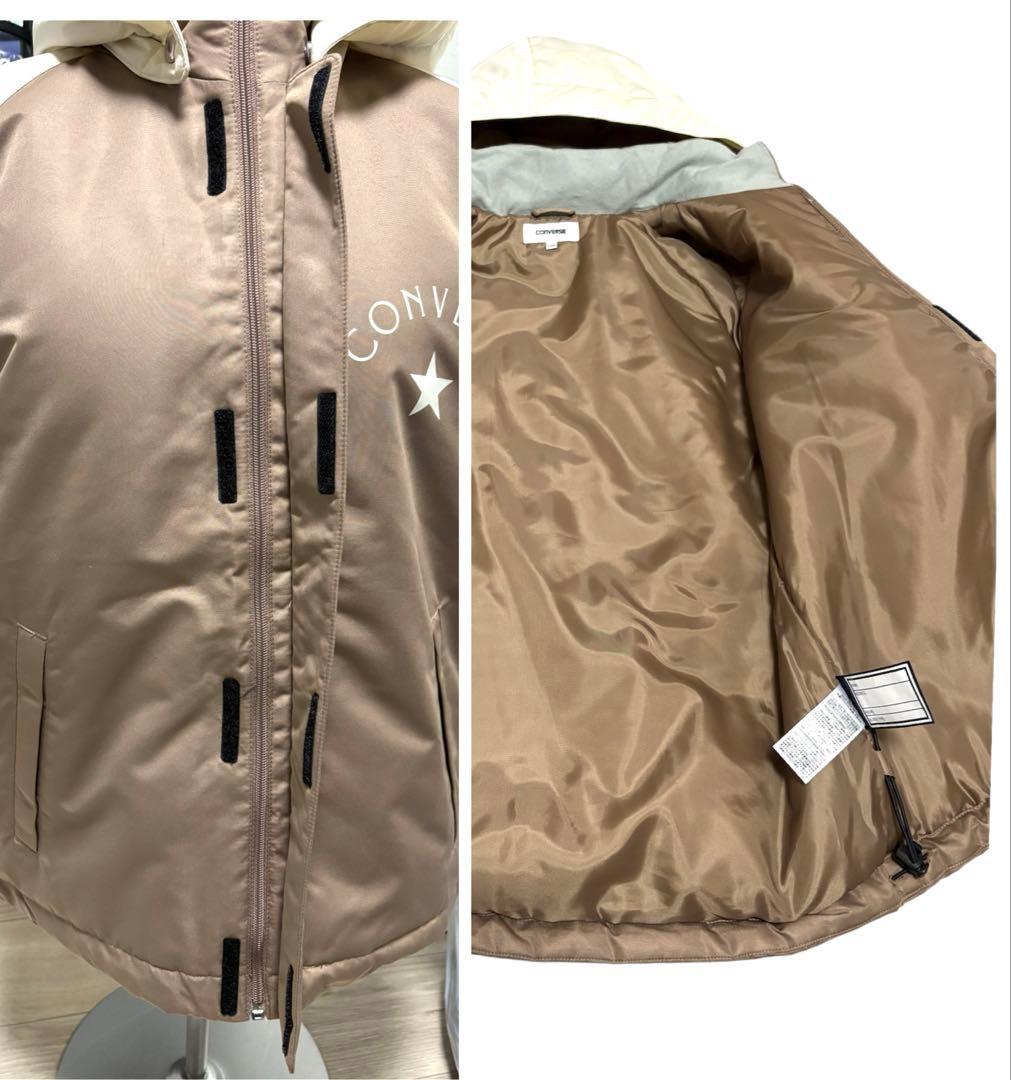 新品スキースノボウェア150コンバース上下セパレートセットサイズ調整可能男女兼用