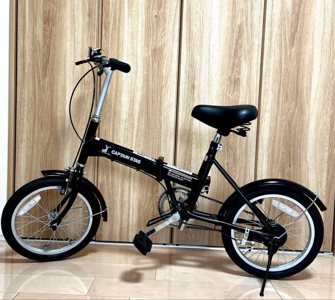 新品未使用　キャプテンスタッグ　折りたたみ自転車　16インチ