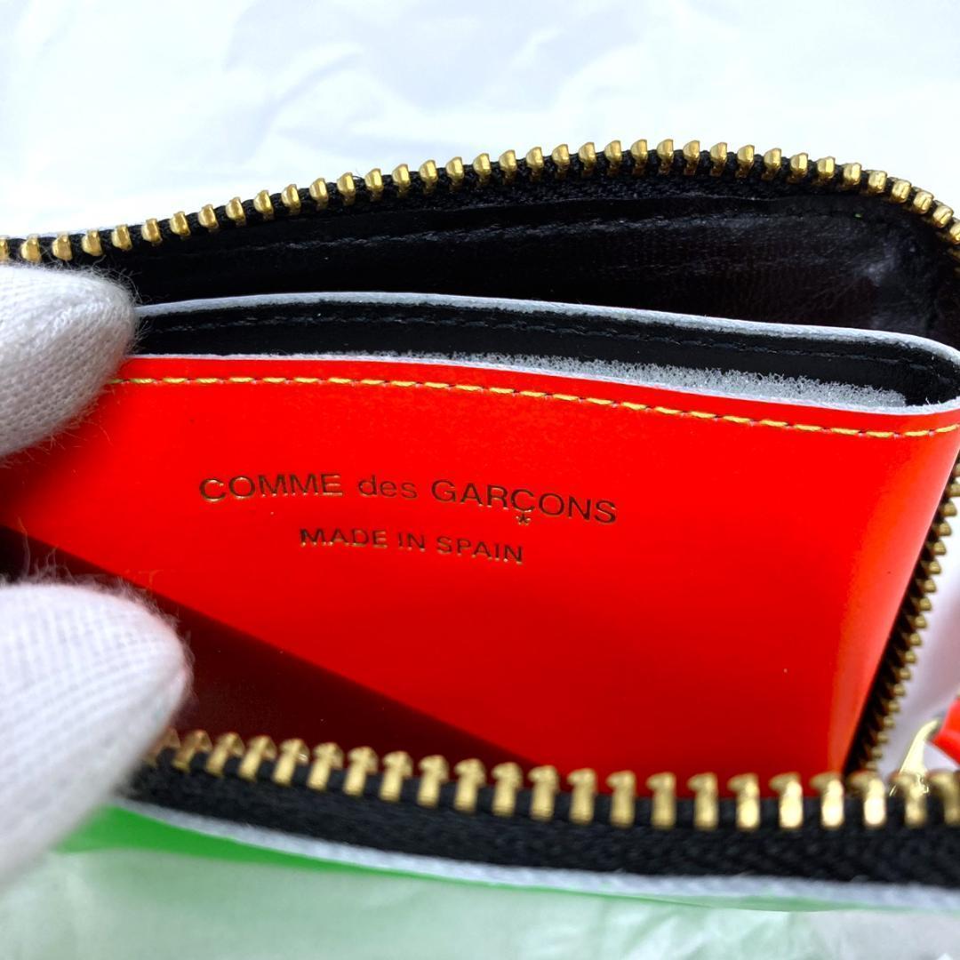 コムデギャルソン 財布 レザー ケース ブルー ユニセックス 緑 青