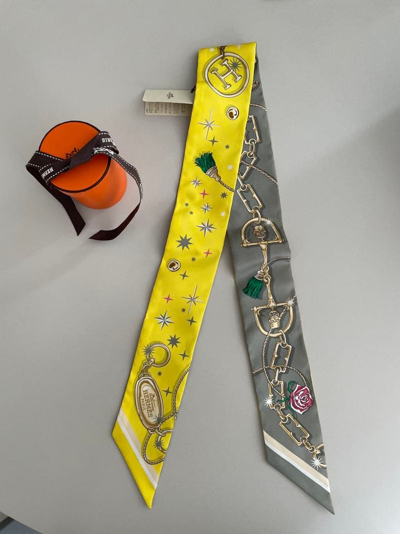 エルメス　ツイリー　《セ・ラ・フェット》 イエロー　新品未使用