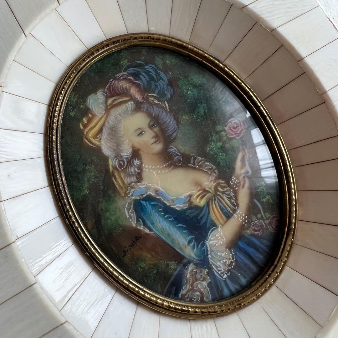 フランス　アンティーク♡ マリー　アントワネット　ミニチュアール　肖像画