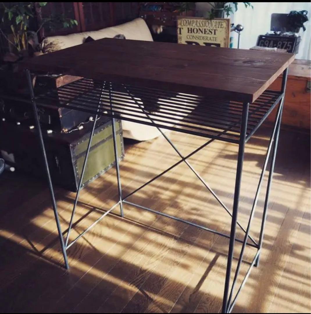 デスク　テーブル　ラック　アイアン家具　ハンドメイド　オーダーメイド　男前