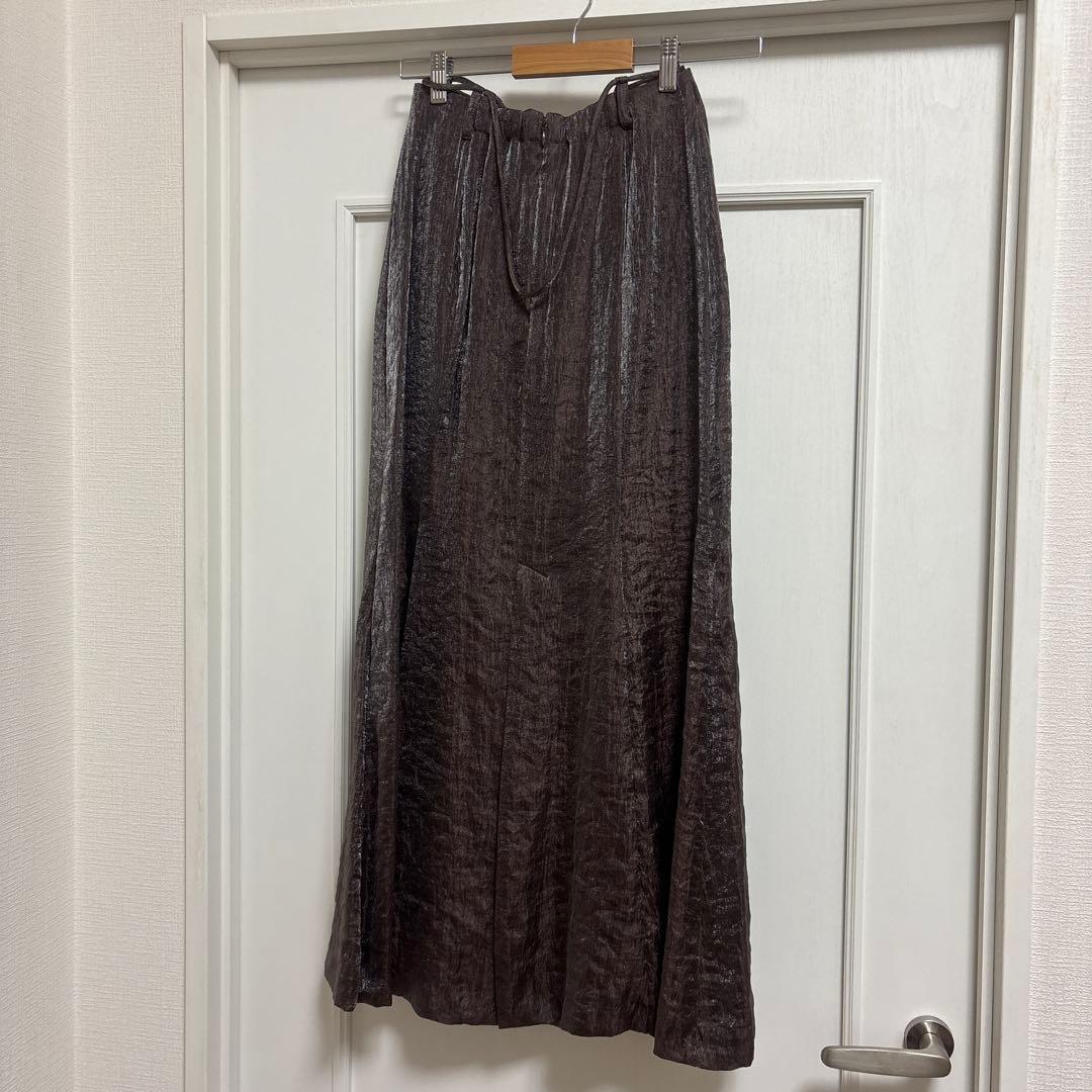 セパレートリボンマーメイドサテンスカート　Aimeine