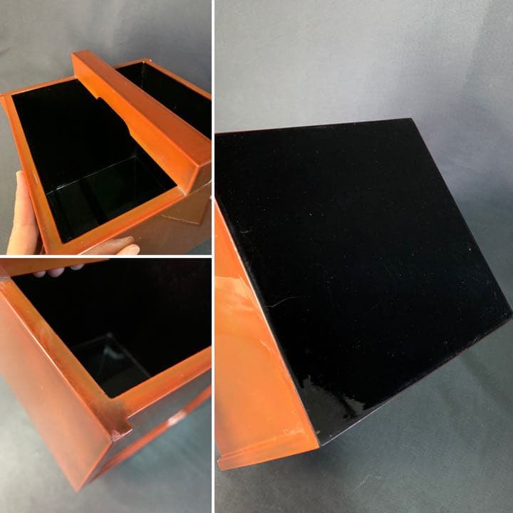 D992 送料無料　水桶　水指　塗　漆芸　金彩　千鳥　茶室　茶道具