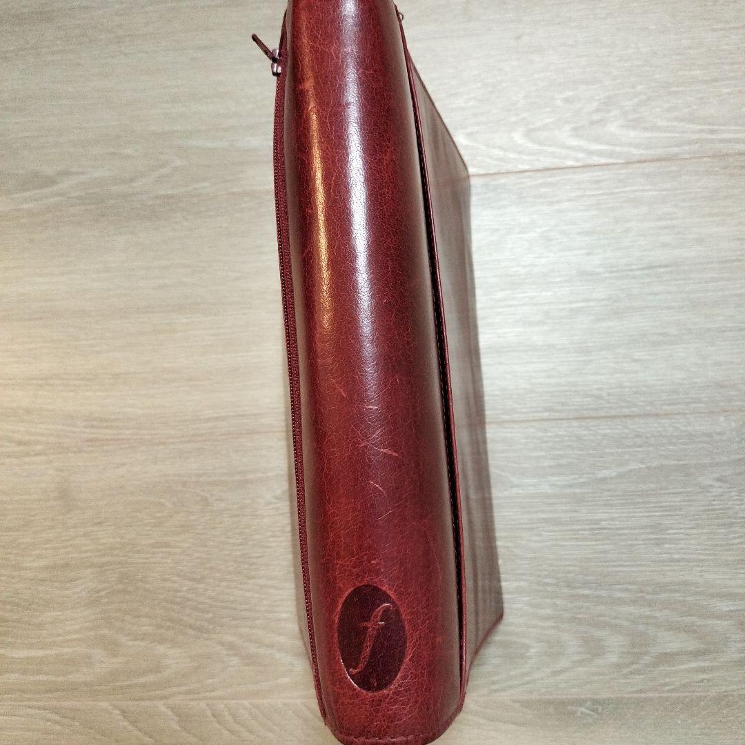 Filofax システム手帳　ロックウッド　バイブルジップ　希少カラー　ワイン
