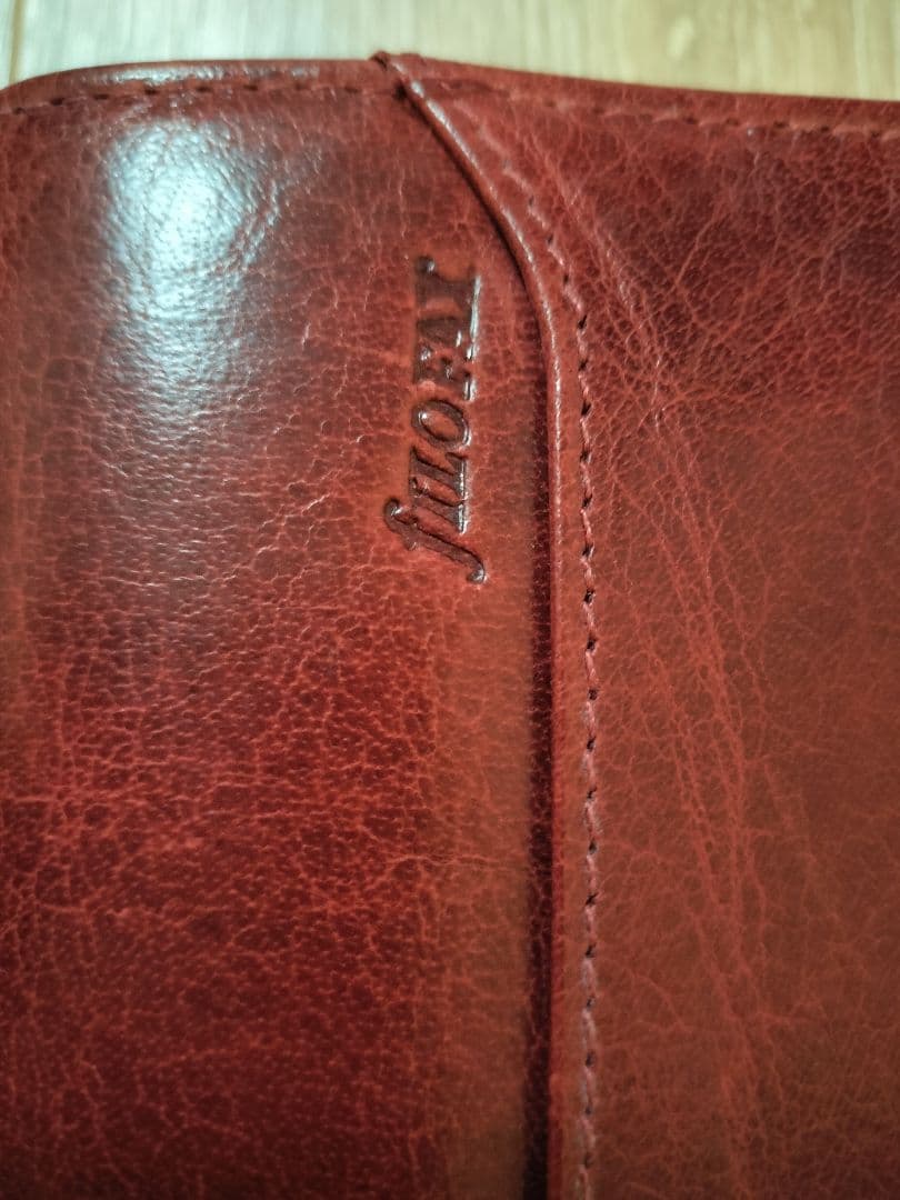 Filofax システム手帳　ロックウッド　バイブルジップ　希少カラー　ワイン