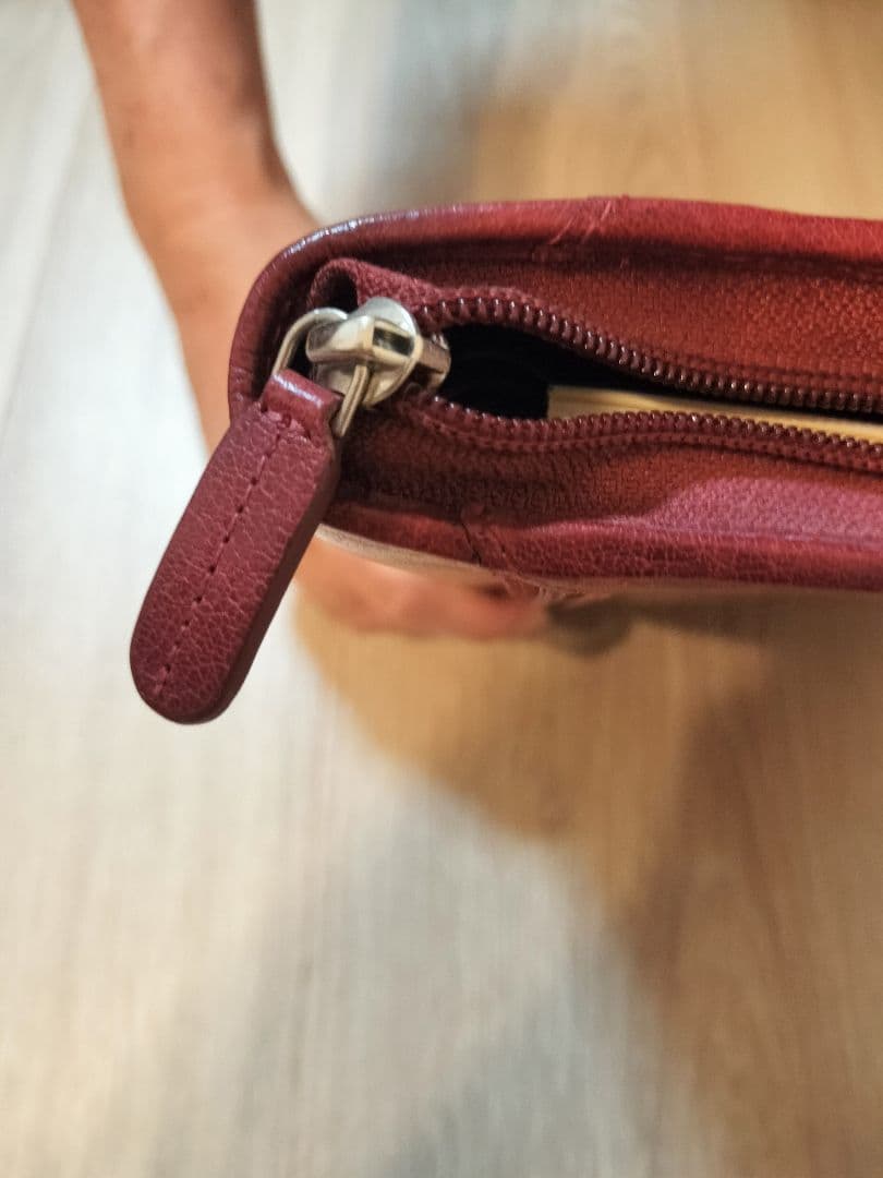 Filofax システム手帳　ロックウッド　バイブルジップ　希少カラー　ワイン