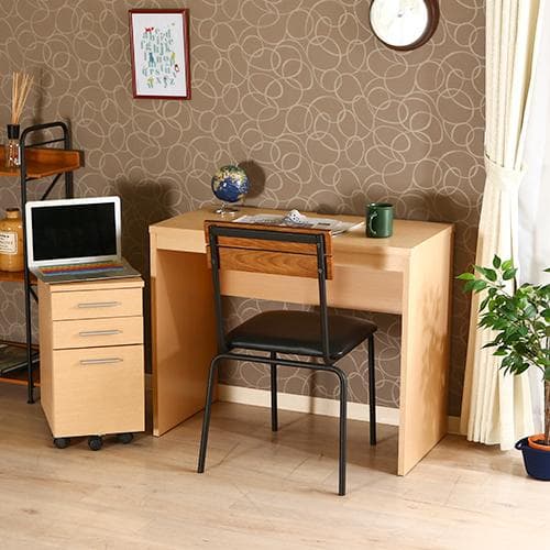 【新品・送料無料】シンプルデスク 幅90cm ナチュラル