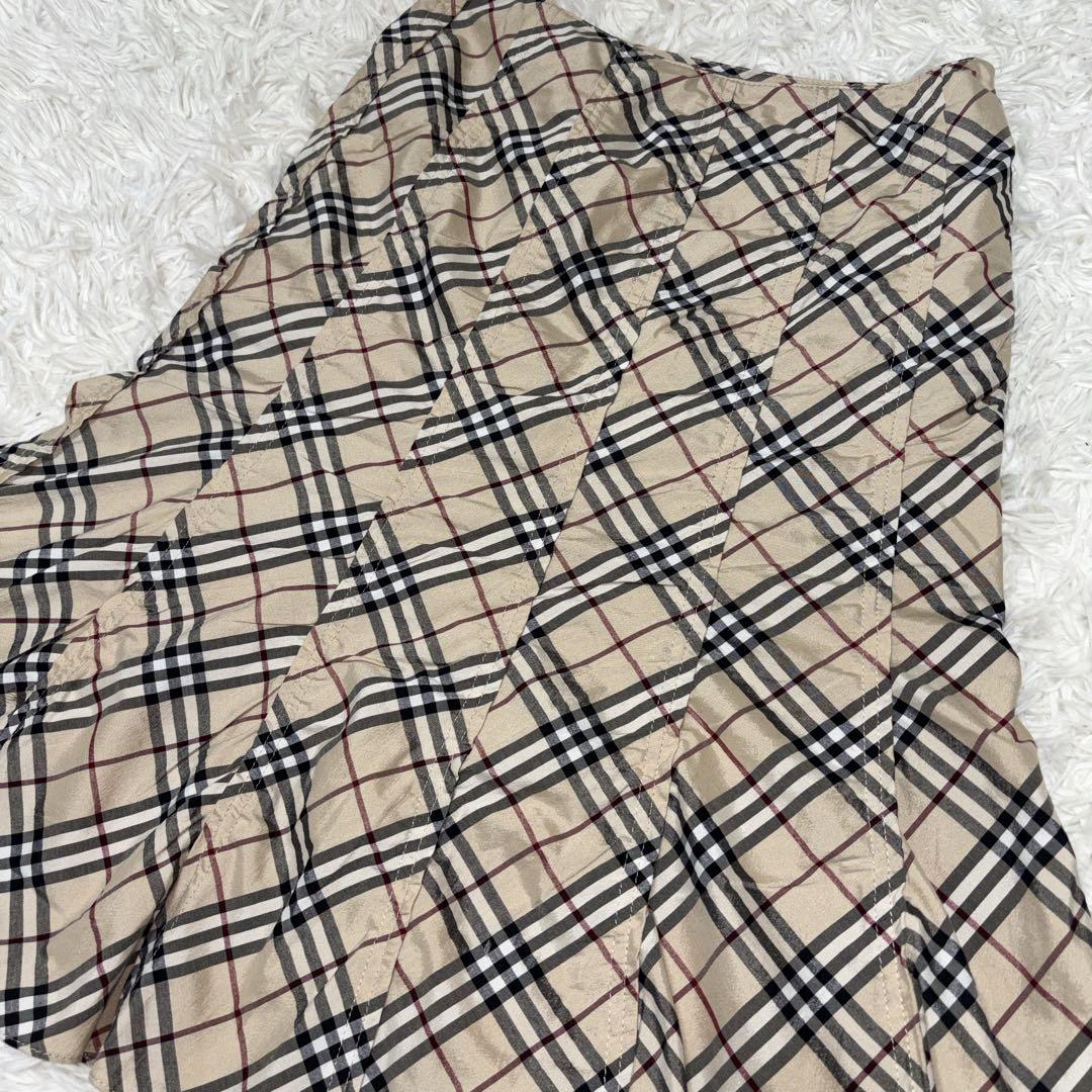 【人気】バーバリーロンドンブルーレーベル スカート ノバチェック 38