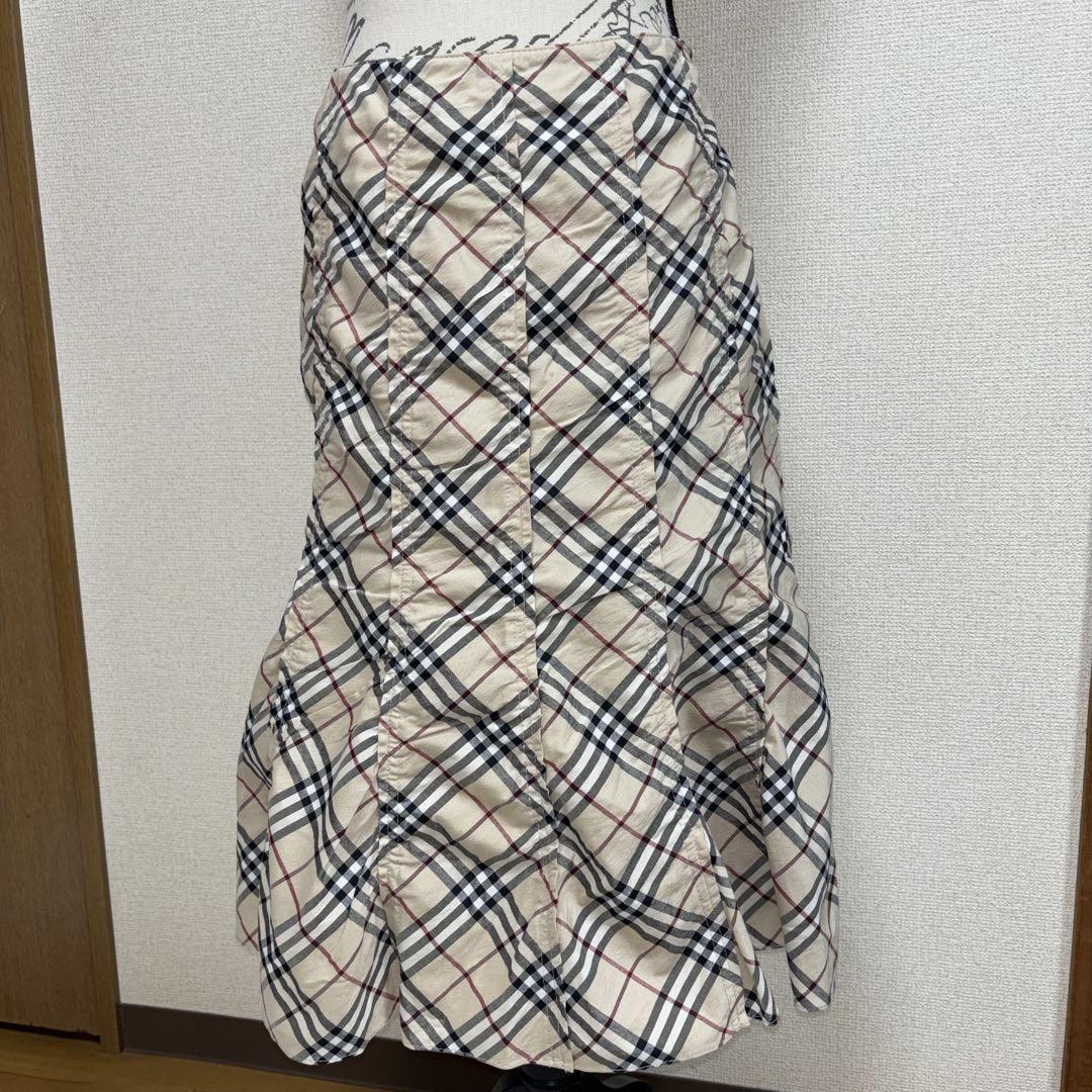 【人気】バーバリーロンドンブルーレーベル スカート ノバチェック 38