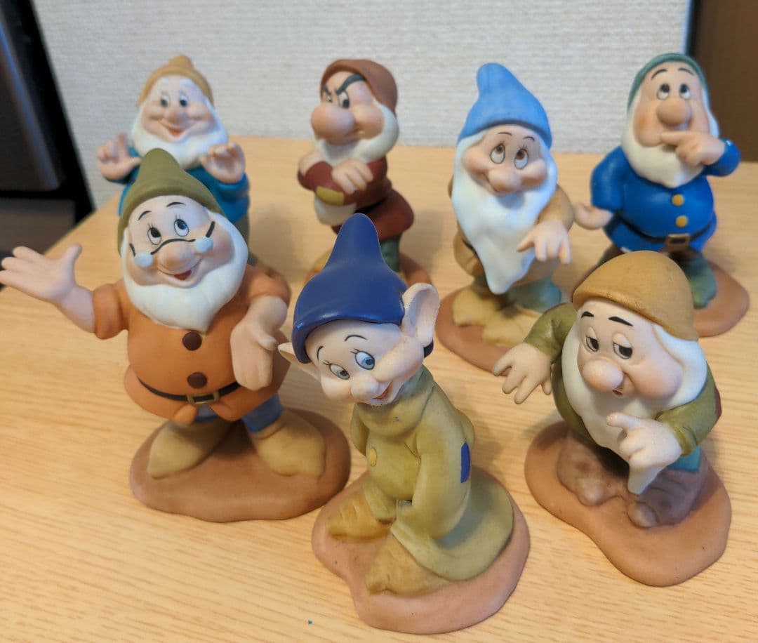 ディズニー　白雪姫と7人の小人　 Sankyo Shoji 置物