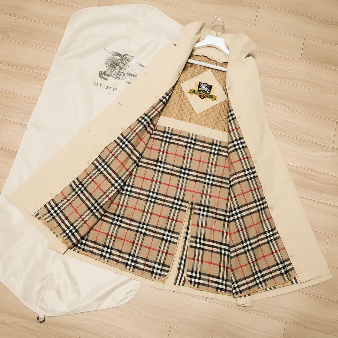 極上品 ビンテージ BURBERRY ステンカラーコート ライナー付 バーバリー