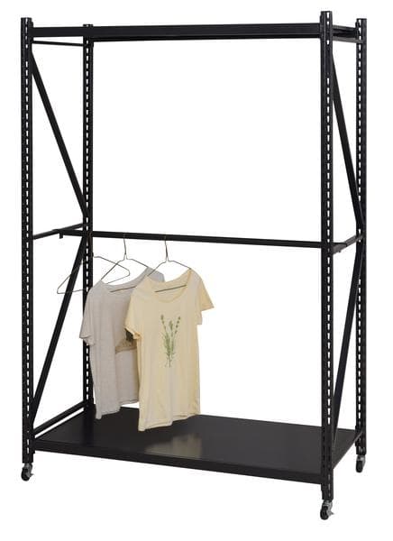 大型 イス収納可 棚調整可能 ラック リビング収納 収納棚 ブラック