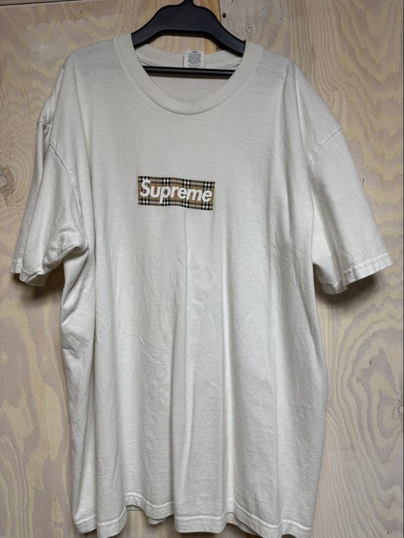 Supreme Burberry コラボ Tシャツ XL
