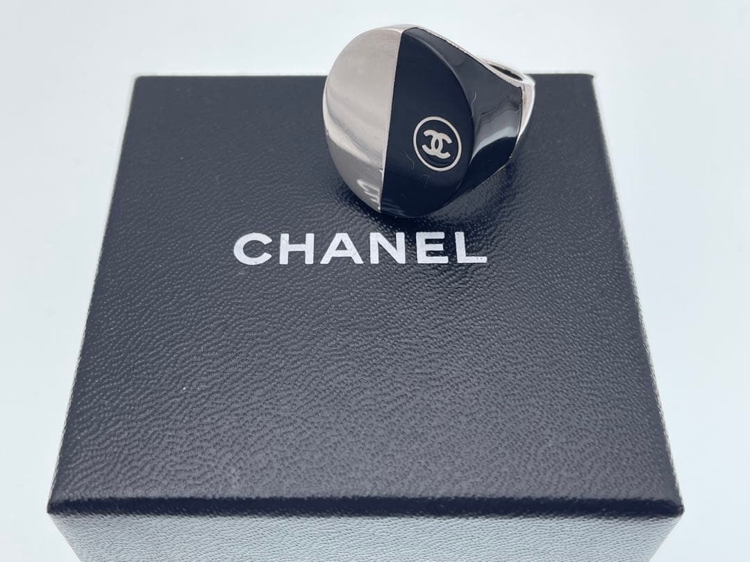 【美品】シャネル リング バイカラー14号 正規品 レア 箱付き
