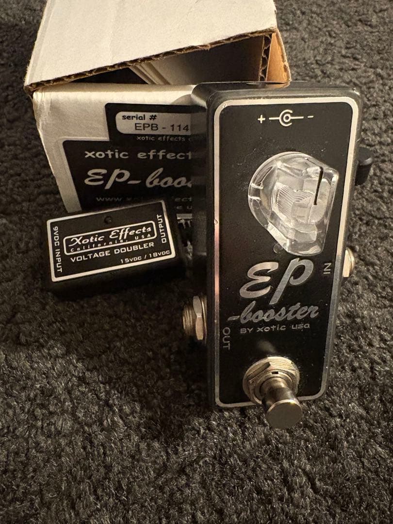 ギター xotic ep-booster + voltage doubler