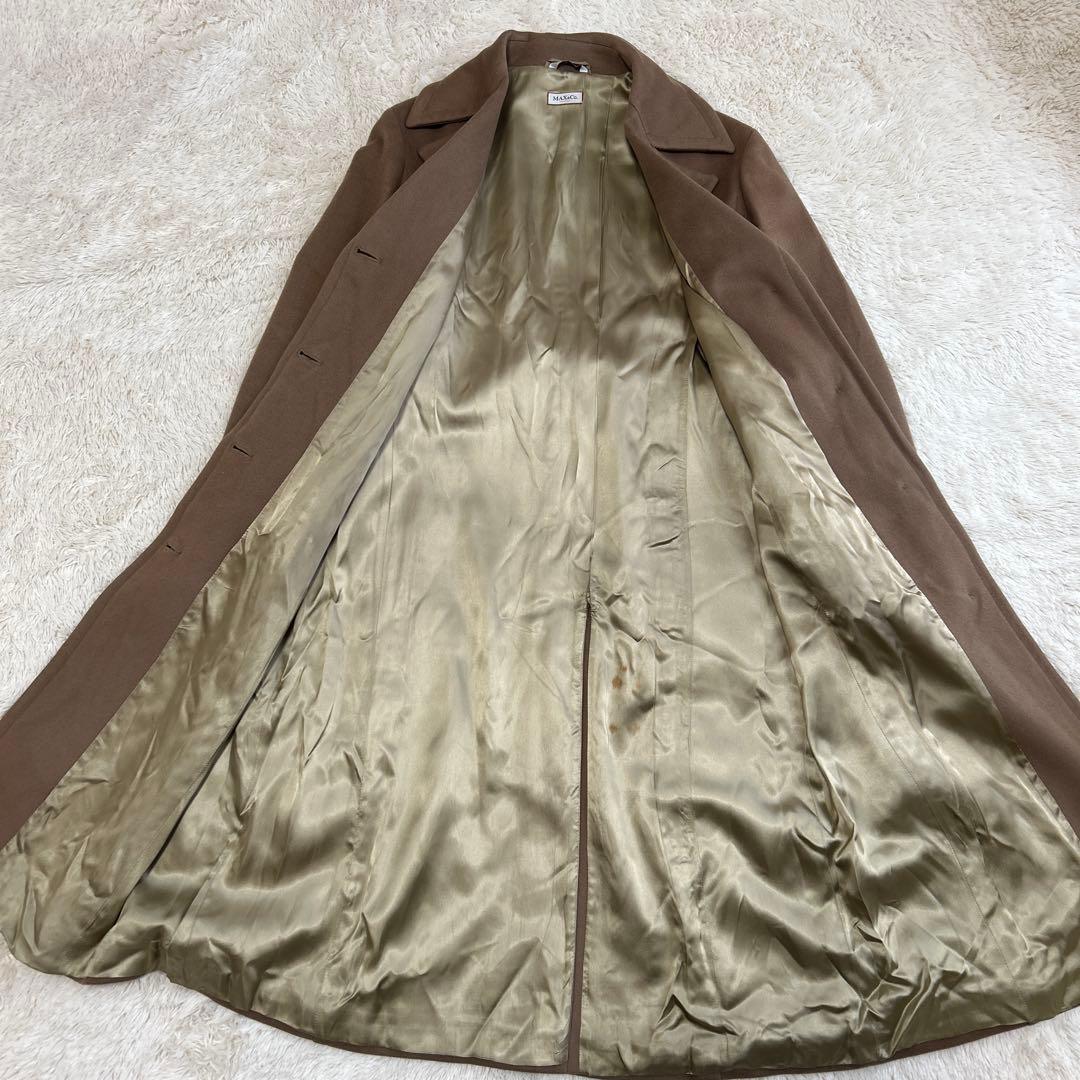 MAX&Co ウール100%ロングコート ベルト付き キャメル マックスマーラ系