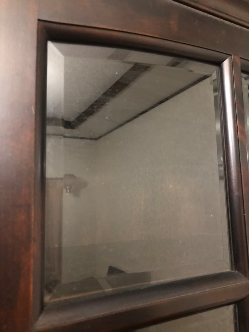 【たのメル便　送料込み】木製ガラス扉キャビネット 書棚 食器棚