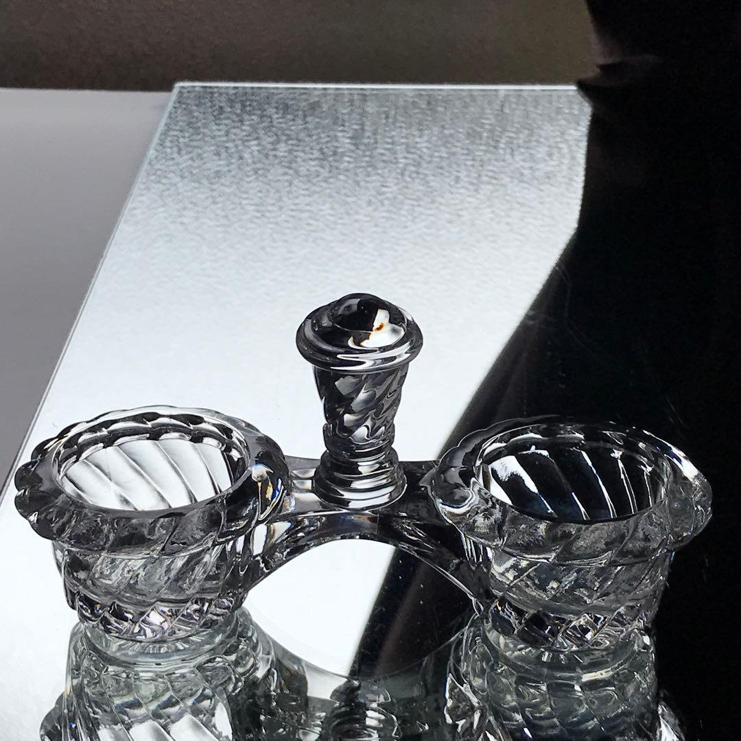 極稀少オールドバカラ Baccaratバンブー Bambou★塩入れ★クリスタル