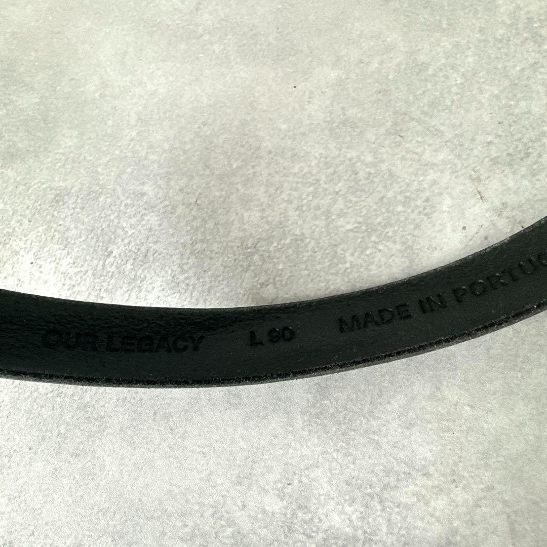 メンズ OUR LEGACY アワーレガシー 2cm レザー ベルト 90