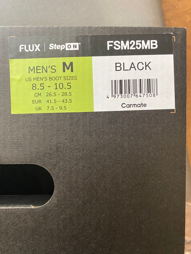 24-25 FLUX (フラックス) ステップオンビンディング ブラック　M