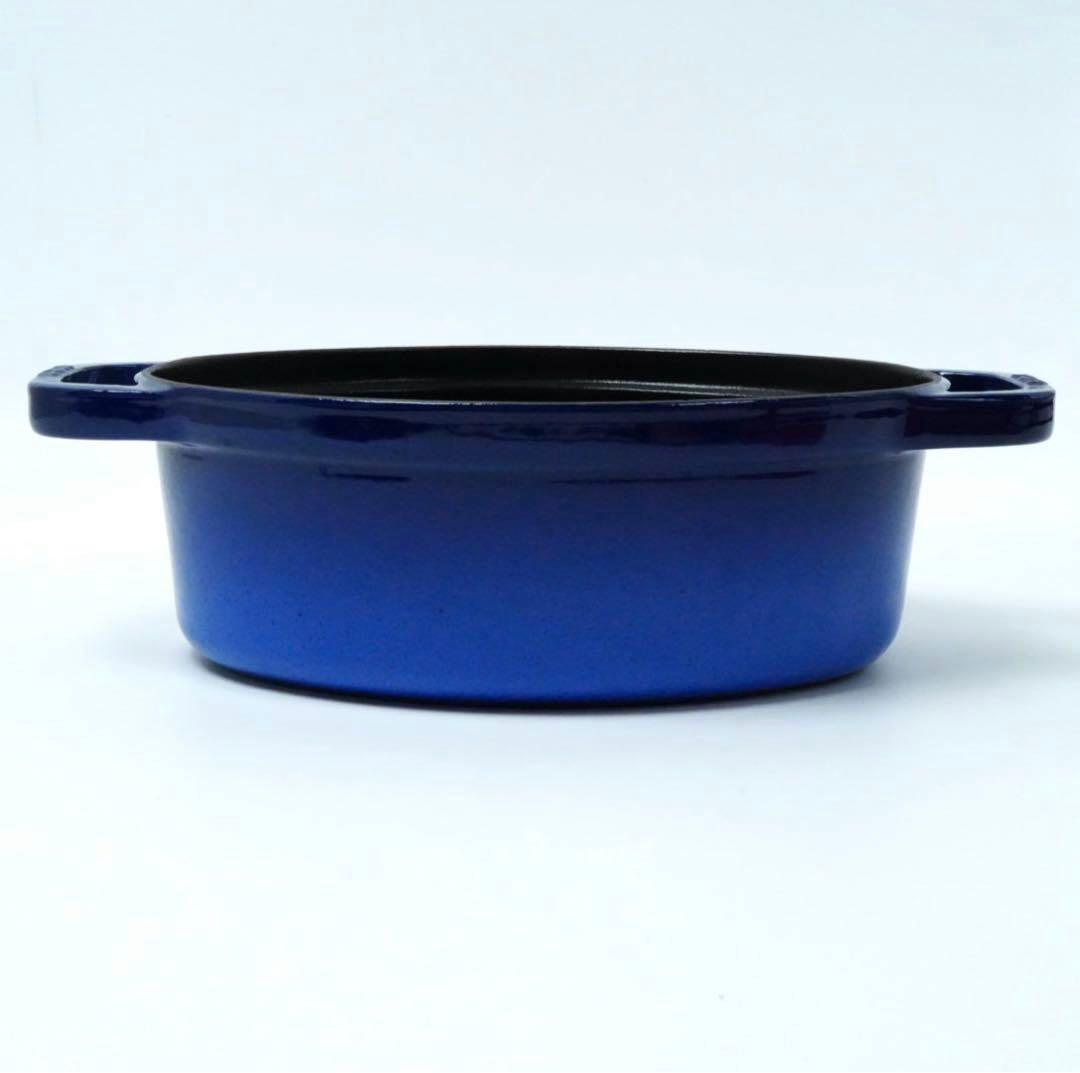 【極美品】ストウブ staub ピコココット オーバル 27cm ロイヤルブルー