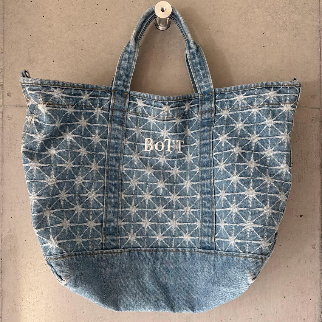 バッグ bott 25ss Sparkle Monogram Denim Totebag