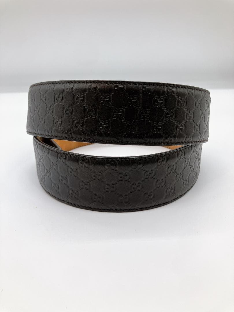 GUCCI 449716 グッチシマ レザー ベルト 表記サイズ 95・38