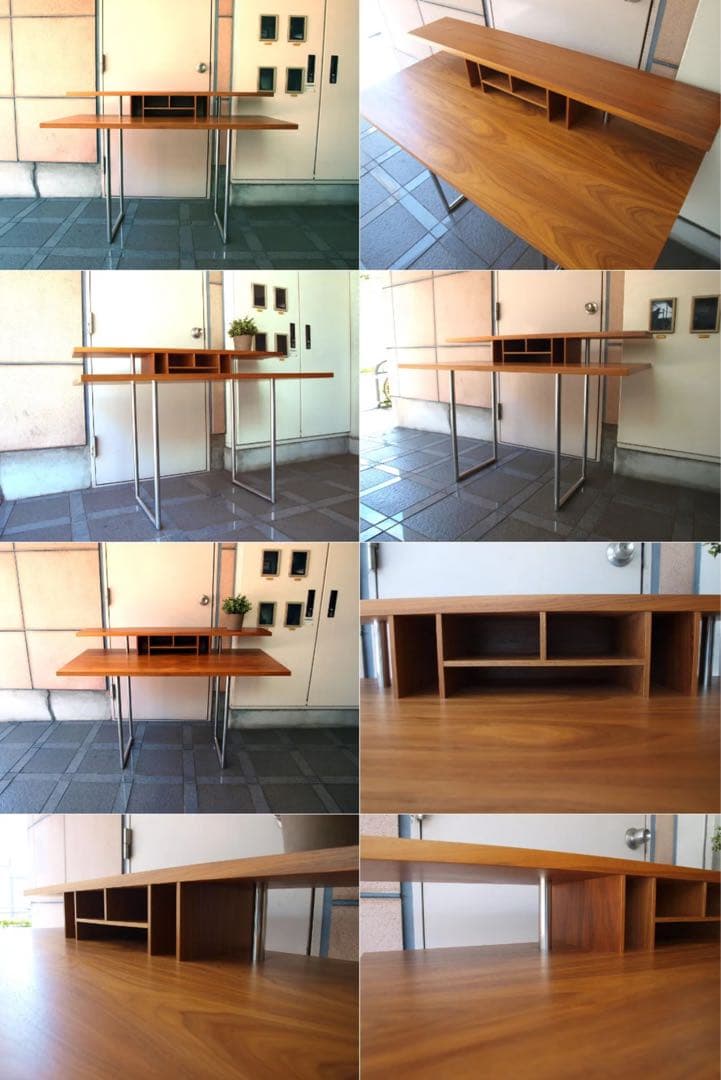 廃番 ザコンランショップ デザインデスク ウォールナット クロームレッグ