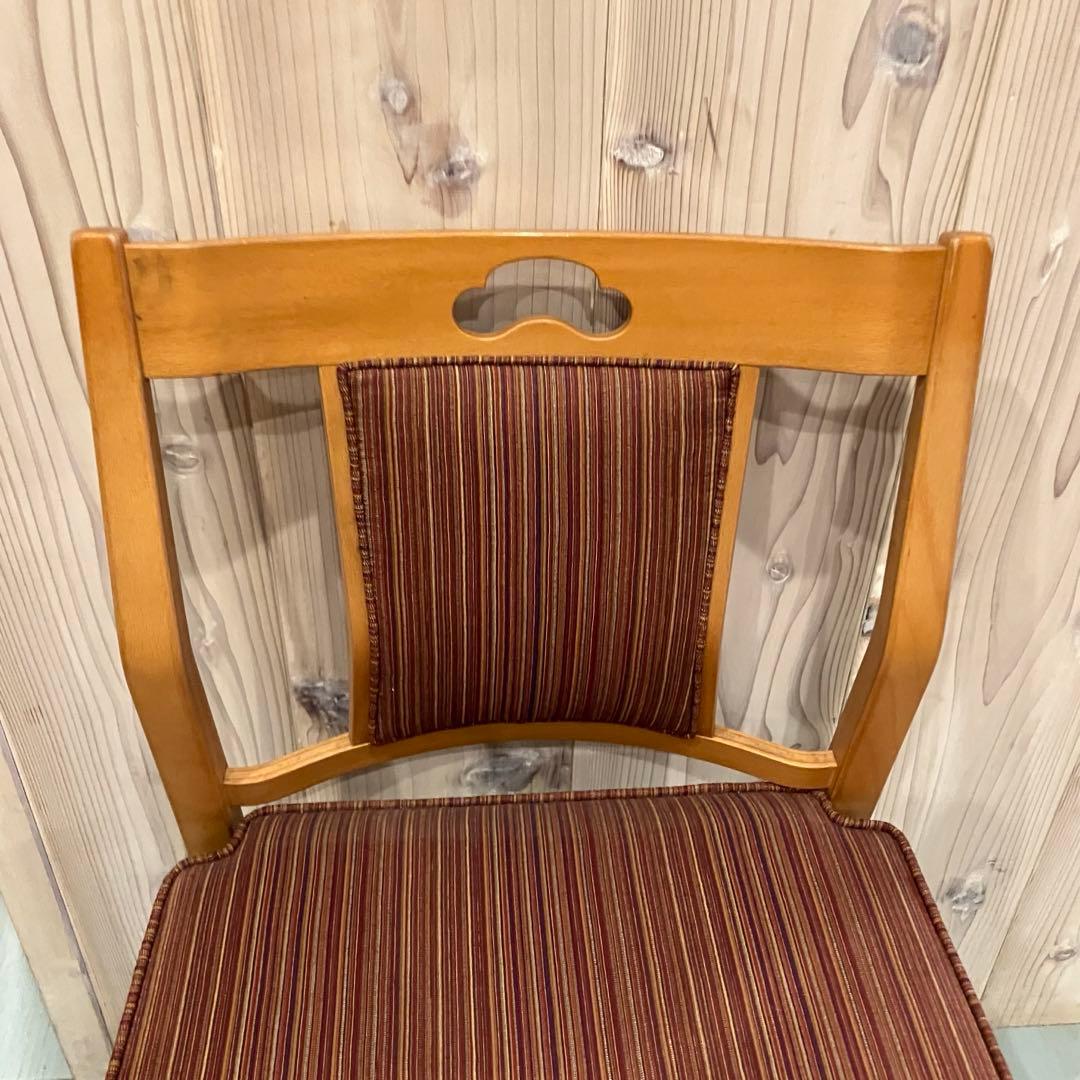 【天童木工】Tendo ダイニングチェア 木製 椅子 ストライプ レトロ