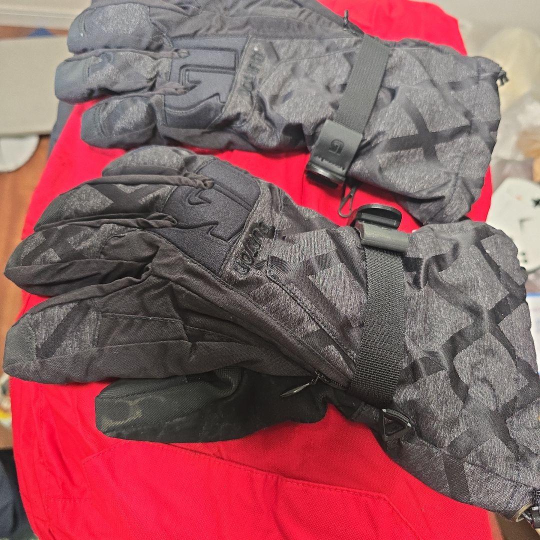 2 Burton DryRide スノーボードパンツ 黒 赤