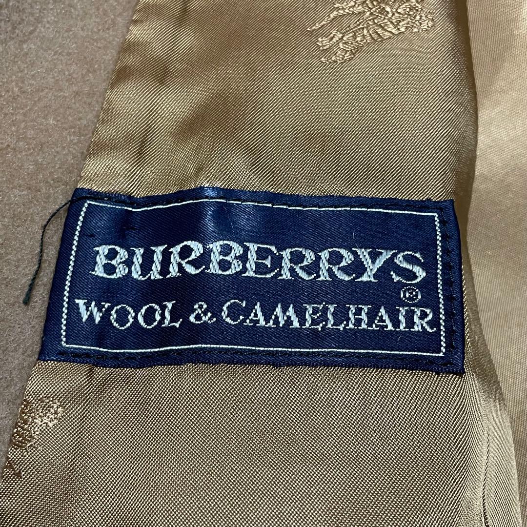 バーバリーズ　ロングコート 　キャメル　ホースロゴ　美品　レディース　英国製