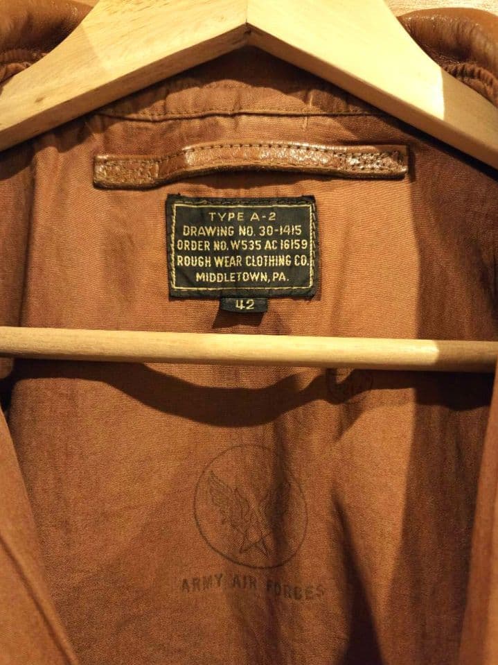 THE FEW A-2 ラフウエア16159 ライトラセット size 42